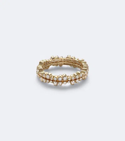Suzanne Kalan Ivy 18kt Gold Tech Ring Jackets With Diamonds