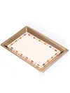 Suzanne Kalan Jewel-print Porcelain Tray In Rosa