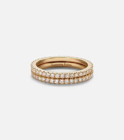 Suzanne Kalan Midi 18kt Gold Tech Ring Jackets With Diamonds