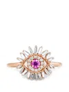 Suzanne Kalan Mini Evil Eye Sapphire And Diamond Ring In Multi