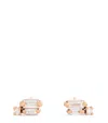 Suzanne Kalan Mini Rose Gold And Diamond Bold Burst Earrings In Gold