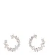 Suzanne Kalan Mini White Gold And Diamond Hoop Earrings In White