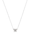 Suzanne Kalan Mini White Gold And Diamond Princess Butterfly Necklace In White