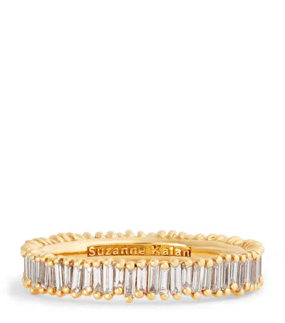 Suzanne Kalan Mini Yellow Gold And Diamond Classic Eternity Ring