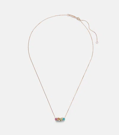 Suzanne Kalan Nadima 14kt Rose Gold Necklace With Topaz, Citrine And Diamonds