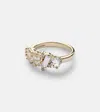 Suzanne Kalan Nadima Glimmer 14kt Gold Ring With Diamonds And Topaz In Yellow Gold
