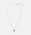Suzanne Kalan One Of A Kind 18kt Gold Necklace With Emerald And Diamonds In Gold