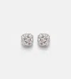 Suzanne Kalan Princess Burst 18kt White Gold Stud Earrings With Diamonds In Metallic