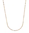 Suzanne Kalan Rose Gold And Diamond Block-chain Necklace In Gold