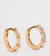 Suzanne Kalan Rose Gold And Diamond Bold Huggie Earrings In Gold