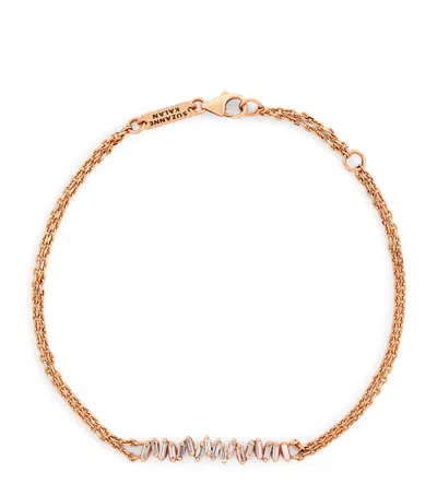 Suzanne Kalan Rose Gold And Diamond Classic Bar Bracelet