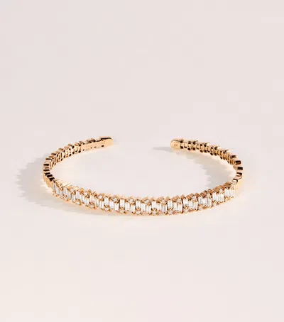 Suzanne Kalan Rose Gold And Diamond Classic Shimmer Bangle