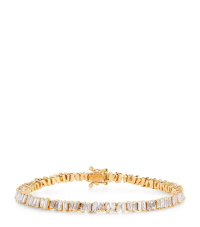 Suzanne Kalan Rose Gold And Diamond Classic Tennis Bracelet