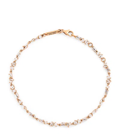 Suzanne Kalan Rose Gold And Diamond Sparkler Bracelet
