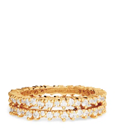 Suzanne Kalan Rose Gold And Diamond Tech Ring Jackets