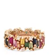 Suzanne Kalan Rose Gold, Diamond And Sapphire Audrey Fireworks Ring In Rose Gold