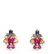 Suzanne Kalan Rose Gold, Diamond And Sapphire La Fantasie Earrings In Gold