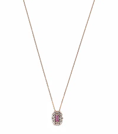 Suzanne Kalan Rose Gold, Diamond And Sapphire One Of A Kind Necklace