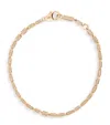 Suzanne Kalan Small Rose Gold And Diamond Block-chain Bracelet In Gold