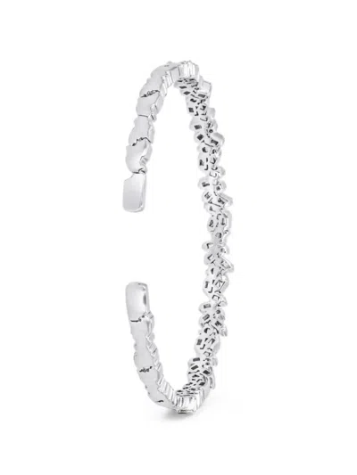 Suzanne Kalan 스파클러 다이아몬드 뱅글 브레이슬릿 In Silver