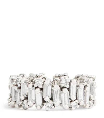 Suzanne Kalan White Gold And Diamond Audrey Shimmer Eternity Ring