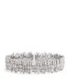 Suzanne Kalan White Gold And Diamond Classic Three-row Cuff In White