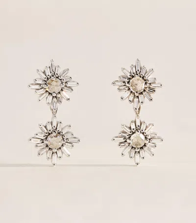 Suzanne Kalan White Gold And Diamond Doublet Earrings