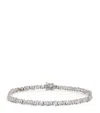 Suzanne Kalan White Gold And Diamond Fireworks Three-row Tennis Bracelet In White