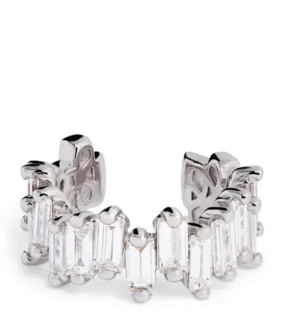 Suzanne Kalan White Gold And Diamond Golden Age Ear Cuff