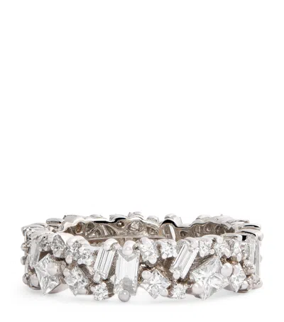 Suzanne Kalan White Gold And Diamond La Fantaisie Eternity Ring