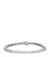 Suzanne Kalan White Gold And Diamond Princess Tennis Bracelet In White