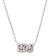 Suzanne Kalan White Gold And Diamond Shimmer Necklace In Metallic