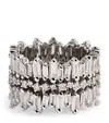 Suzanne Kalan White Gold And Diamond Short Stack Eternity Ring In White