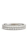 Suzanne Kalan White Gold And Diamond Tech Ring Jackets In White