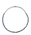 Suzanne Kalan White Gold And Sapphire Tennis Necklace In White
