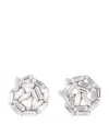 Suzanne Kalan White Gold And White Diamond Classic Fireworks Stud Earrings In White