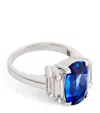 Suzanne Kalan White Gold, Ceylon Sapphire And Diamond One Of A Kind Ring In White