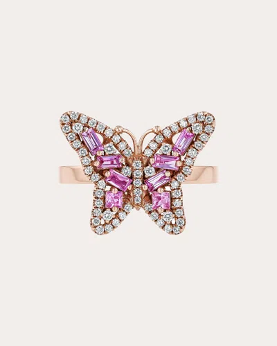 Suzanne Kalan Women's Bold Pink Sapphire Small Butterfly Ring