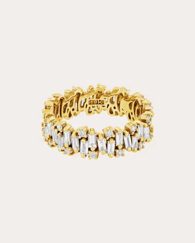 Suzanne Kalan Women's Shimmer Alaia Diamond Eternity Band Ring In Gold