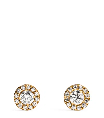 Suzanne Kalan Yellow Gold And Diamond Bold Stud Earrings
