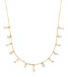 Suzanne Kalan Yellow Gold And Diamond Classic Fireworks Cascade Necklace In Gold