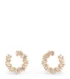 Suzanne Kalan Yellow Gold And Diamond Classic Fireworks Mini Hoops In Gold