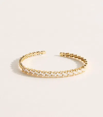 Suzanne Kalan Yellow Gold And Diamond Classic Shimmer Bangle