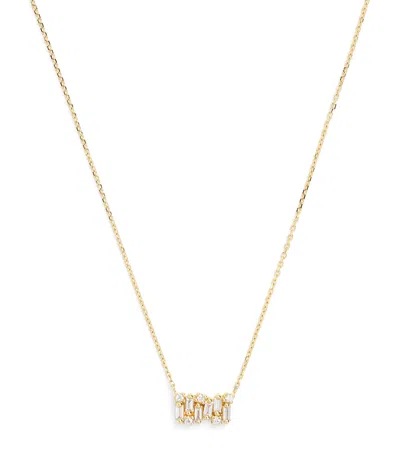 Suzanne Kalan Yellow Gold And Diamond Shimmer Necklace