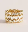 Suzanne Kalan Yellow Gold And Diamond Short Stack Ring In Gold