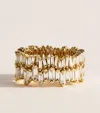 Suzanne Kalan Yellow Gold And Diamond Short Stack Ring In Gold