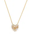 Suzanne Kalan Yellow Gold And Diamond Small Heart Pendant Necklace In Gold