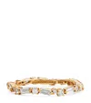Suzanne Kalan Yellow Gold And Diamond Thin Mix Eternity Ring In Gold