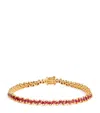 Suzanne Kalan Yellow Gold And Ruby Princess Tennis Bracelet In Gold