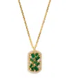 Suzanne Kalan Yellow Gold, Diamond And Emerald Frenzy Necklace In Gold